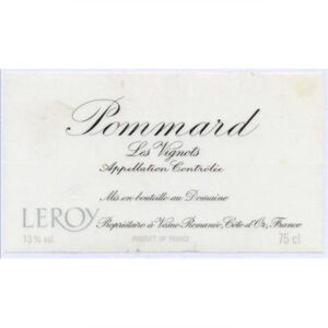 Leroy - Pommard Les Vignots 2000 , OWC3